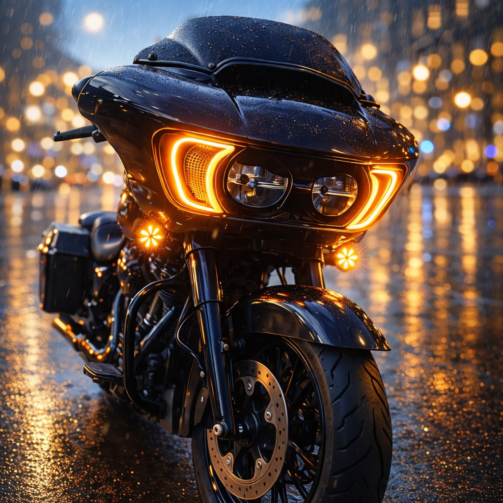 Eagle Lights Vent Insert HALOS LED Running Lights and Turn Signals for Harley-Davidson® Road Glide Motorcycles