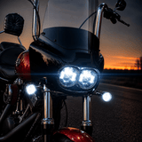 Eagle Lights Dual LED Headlight Kit for 2008 - 2017 Harley-Davidson® Fat Bob Models