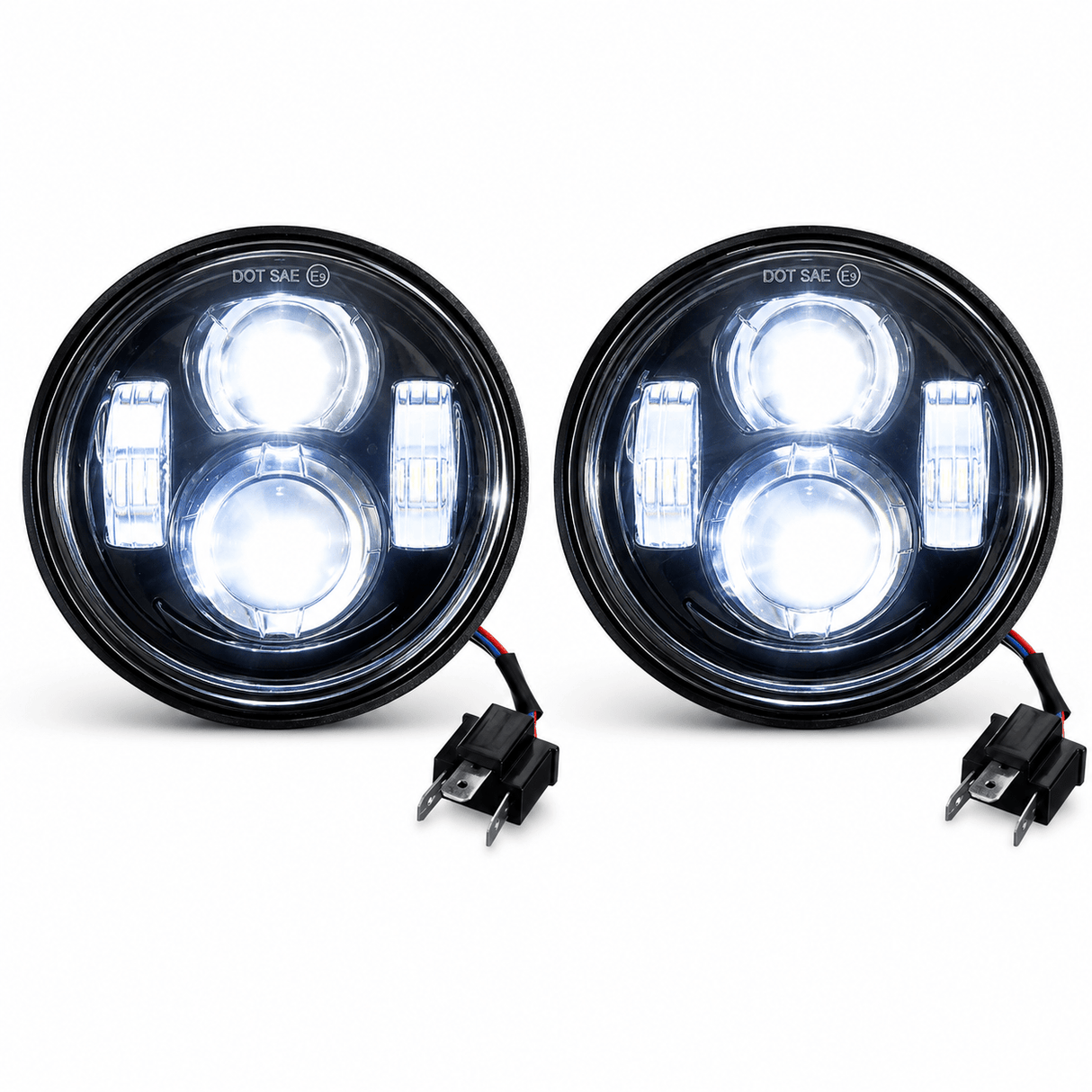 Eagle Lights Dual LED Headlight Kit for 2008 - 2017 Harley-Davidson® Fat Bob Models