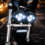 Eagle Lights Dual LED Headlight Kit for 2008 - 2017 Harley-Davidson® Fat Bob Models
