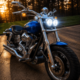 Eagle Lights Dual LED Headlight Kit for 2008 - 2017 Harley-Davidson® Fat Bob Models