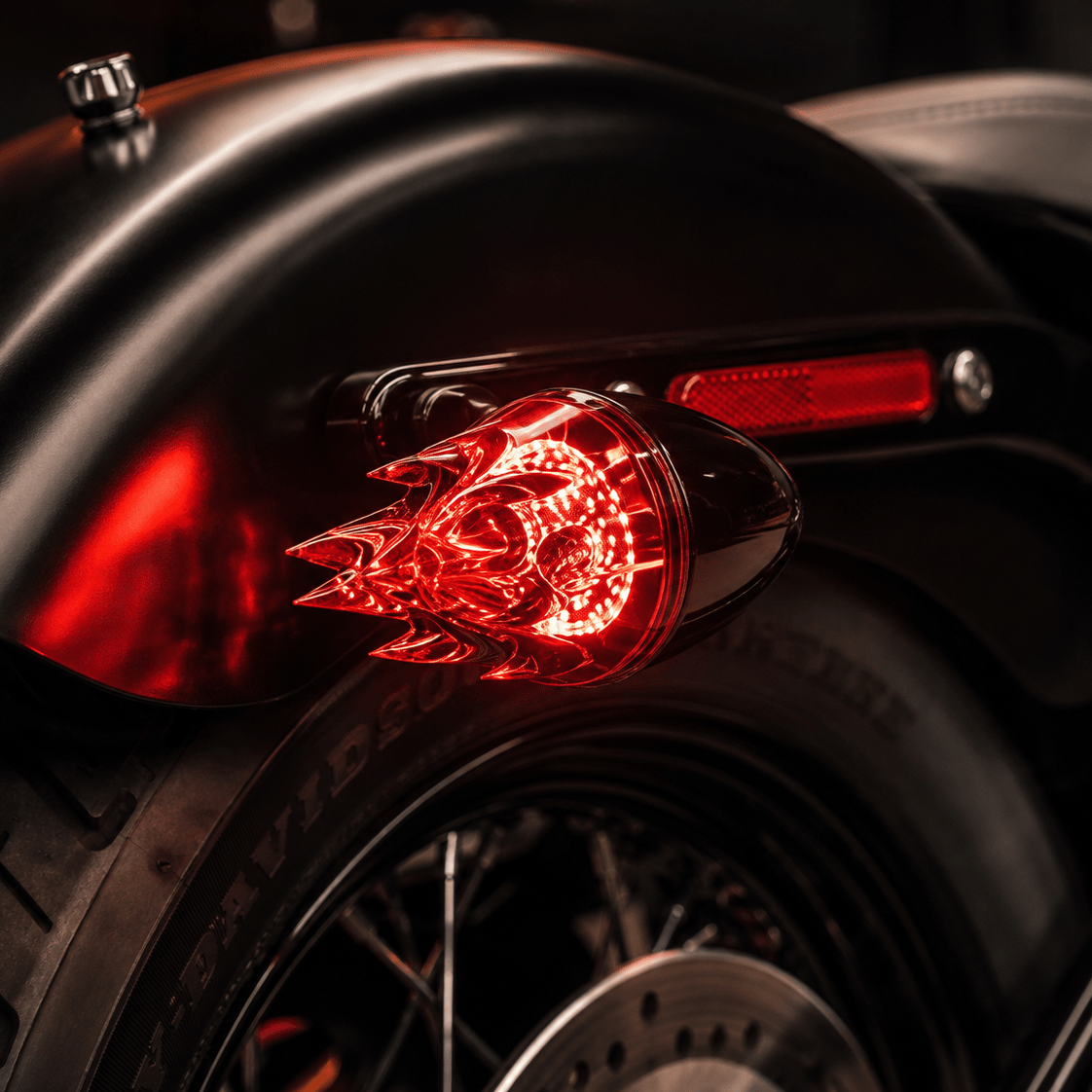 Eagle Lights INFERNO LED Flame Lens for Harley Davidson Motorcycles - Turn Signal - 1156 Base