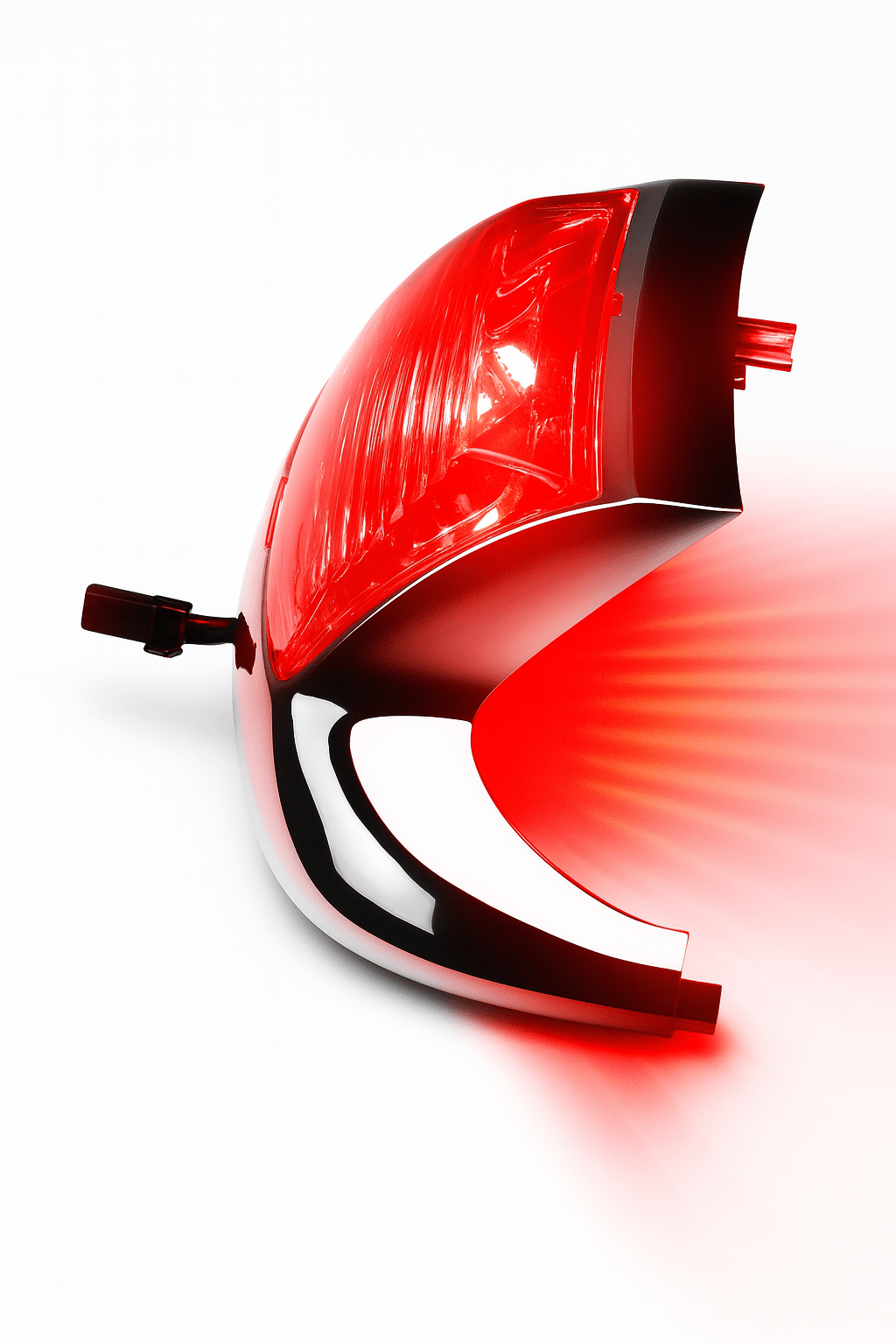 Eagle Lights LED Rear Fender Tip Light with Chrome Housing with Red Lens for Harley-Davidson® Motorcycles