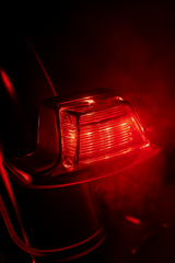 Eagle Lights LED Rear Fender Tip Light with Chrome Housing with Red Lens for Harley-Davidson® Motorcycles