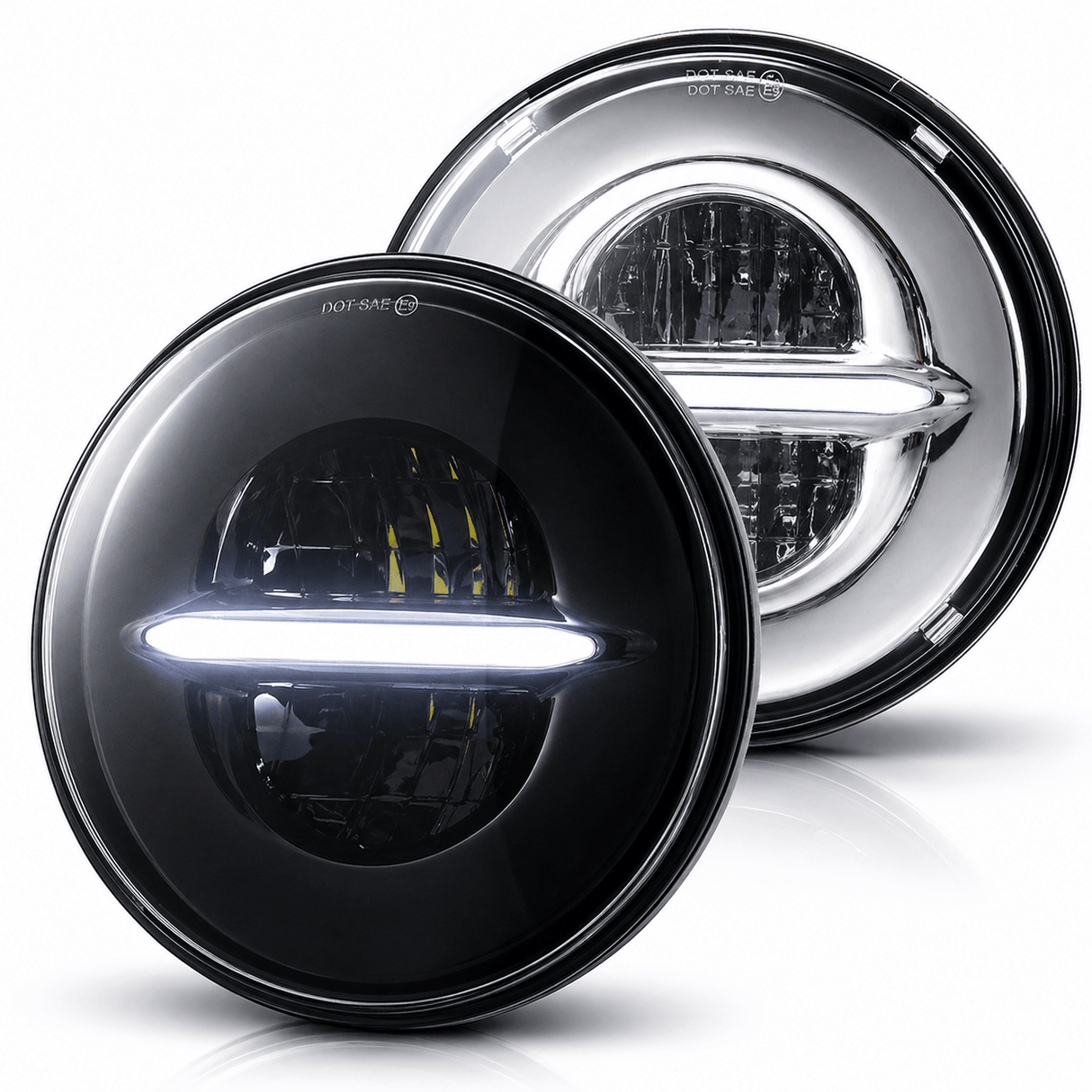 Eagle Lights Infinity Beam Series 5-3/4" Round LED Headlight for Harley-Davidson® and Indian® Motorcycles