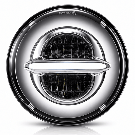 Eagle Lights Infinity Beam Series 7" Round LED Headlight for Harley-Davidson® and Indian® Motorcycles