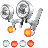 Eagle Lights 4.5" LED Spot Lights and Hardware for Street Glide and Electra Glide