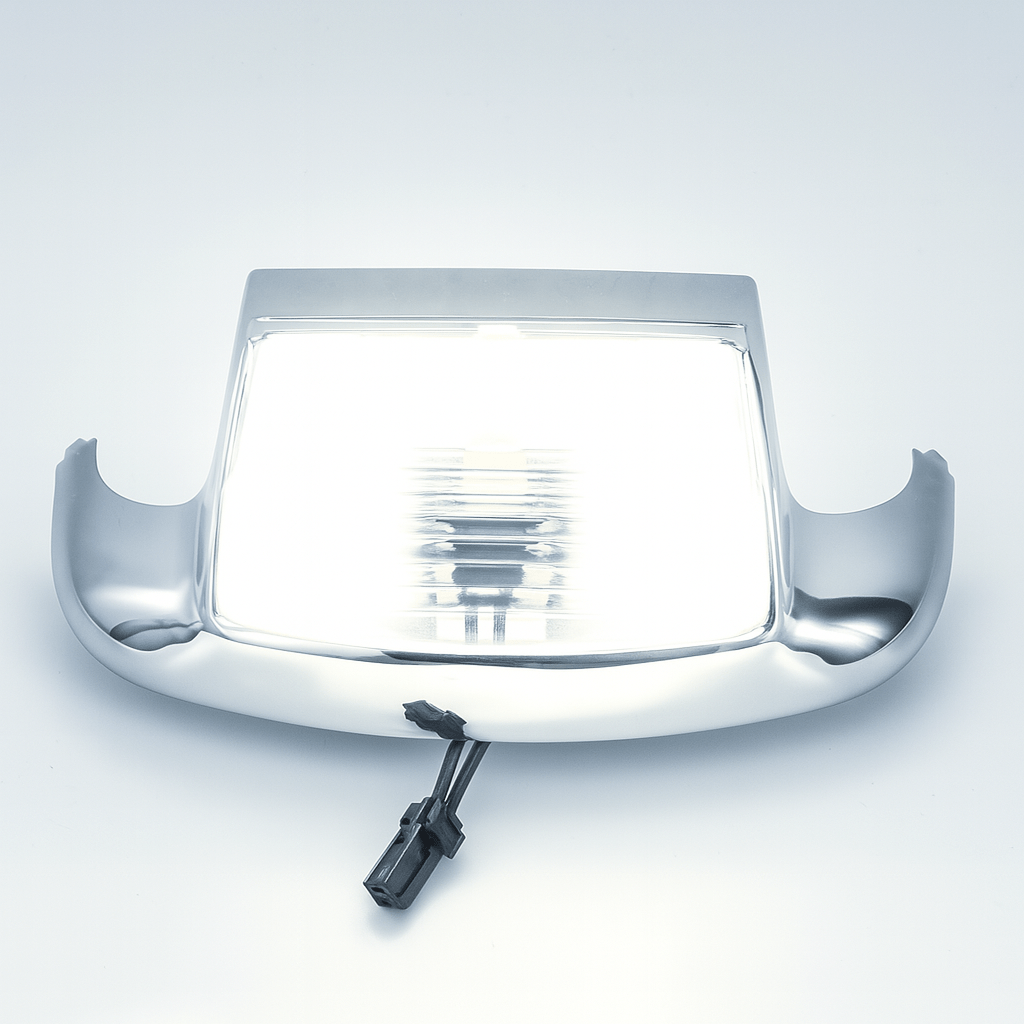 Eagle Lights LED Front Fender Tip Light and Chrome Housing with Smoked Lens for Harley Davidson® Motorcycles