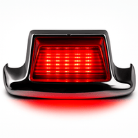 Eagle Lights LED Rear Fender Tip Light with Chrome Housing with Red Lens for Harley-Davidson® Motorcycles