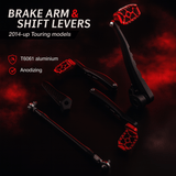 Eagle Lights REDLINE MX Floorboards for 2014 - 2025 Harley-Davidson® Touring Models