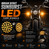 Indian® Scout SUNBURST LED Turn Signals - Pair