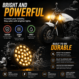 Indian® Scout SUNBURST LED Turn Signals - Pair