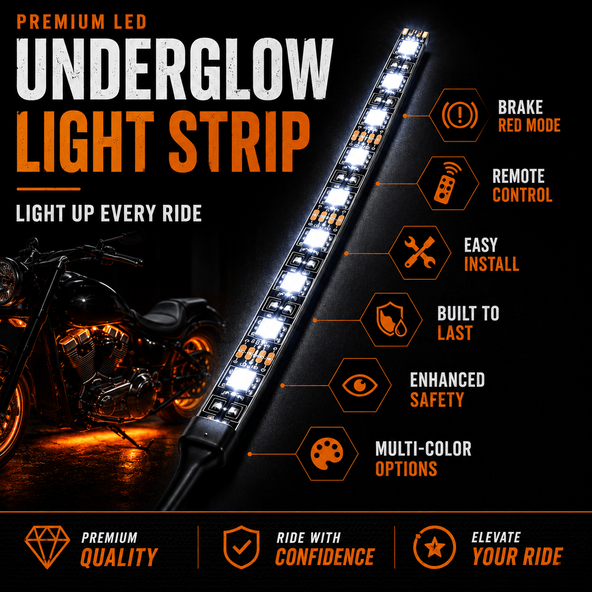 Eagle Lights SPECTRALSHIFT Color-Changing Underglow / Accent Lighting - 12 Strip Kit