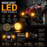 Indian® Scout SUNBURST LED Turn Signals - Pair