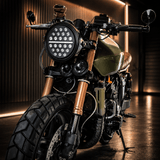 Eagle Lights 7" SLIM LINE Multi LED Projection Headlight - Black - Fits All 7" Harley-Davidson® and Indian® Headlight Buckets