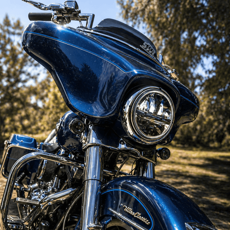 Eagle Lights 7" Complex Reflector LED Headlight for Harley-Davidson® and Indian® Motorcycles