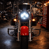 Eagle Lights 7" LED Headlight for Harley-Davidson® and Indian® Motorcycles - Generation I / Chrome Kit