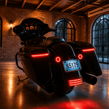 Eagle Lights Low Profile Saddlebag LED Tail Lights with Sequential Turn Signals, Running Lights and Brake Lights for 2014 to Current Harley-Davidson® Touring Models