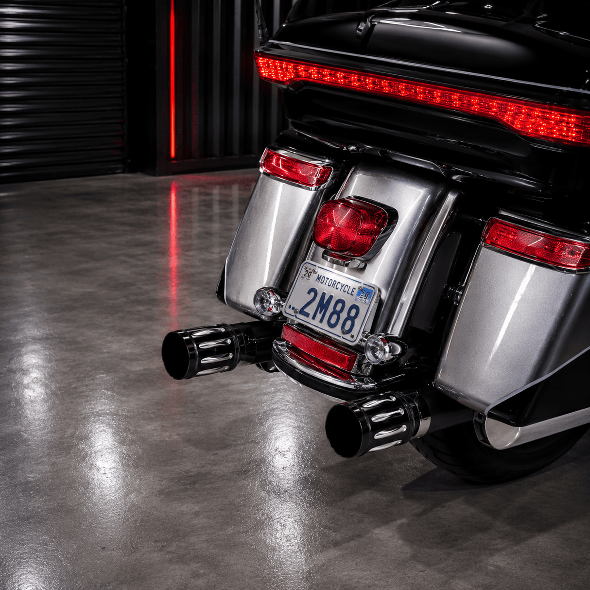Eagle Lights Black Talon Exhaust Tips for 4" Exhausts - Harley Davidson Touring 1986 - 2026