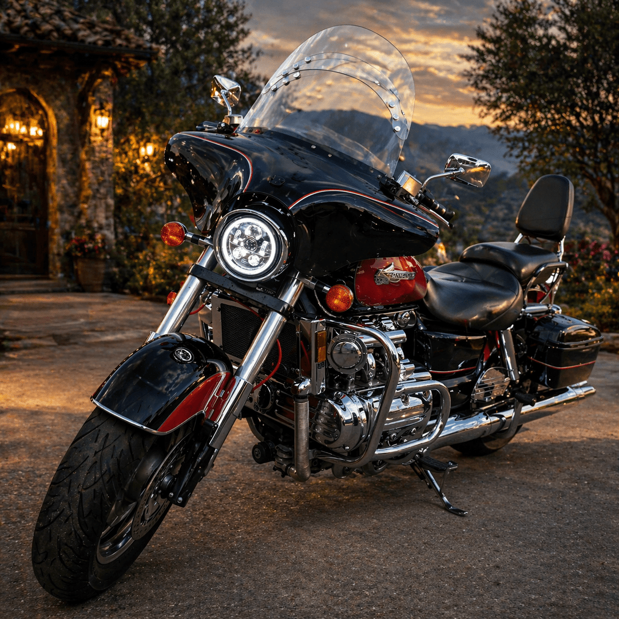 Eagle Lights 1997-2003 Honda Valkyrie Round Projection LED Headlight