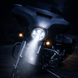 Eagle Lights 7" LED Headlight For Harley-Davidson® and Indian® Motorcycles - Chrome / Generation II