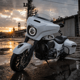 Eagle Lights 7" LED Headlight Kit with Halo Ring for Harley-Davidson® and Indian® Motorcycles - Generation III / Black