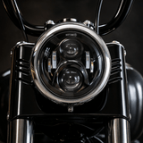 Eagle Lights 7" LED Headlight for Harley-Davidson® and Indian® Motorcycles - Black / Generation II