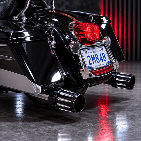 Eagle Lights Black Talon Exhaust Tips for 4" Exhausts - Harley Davidson Touring 1986 - 2026