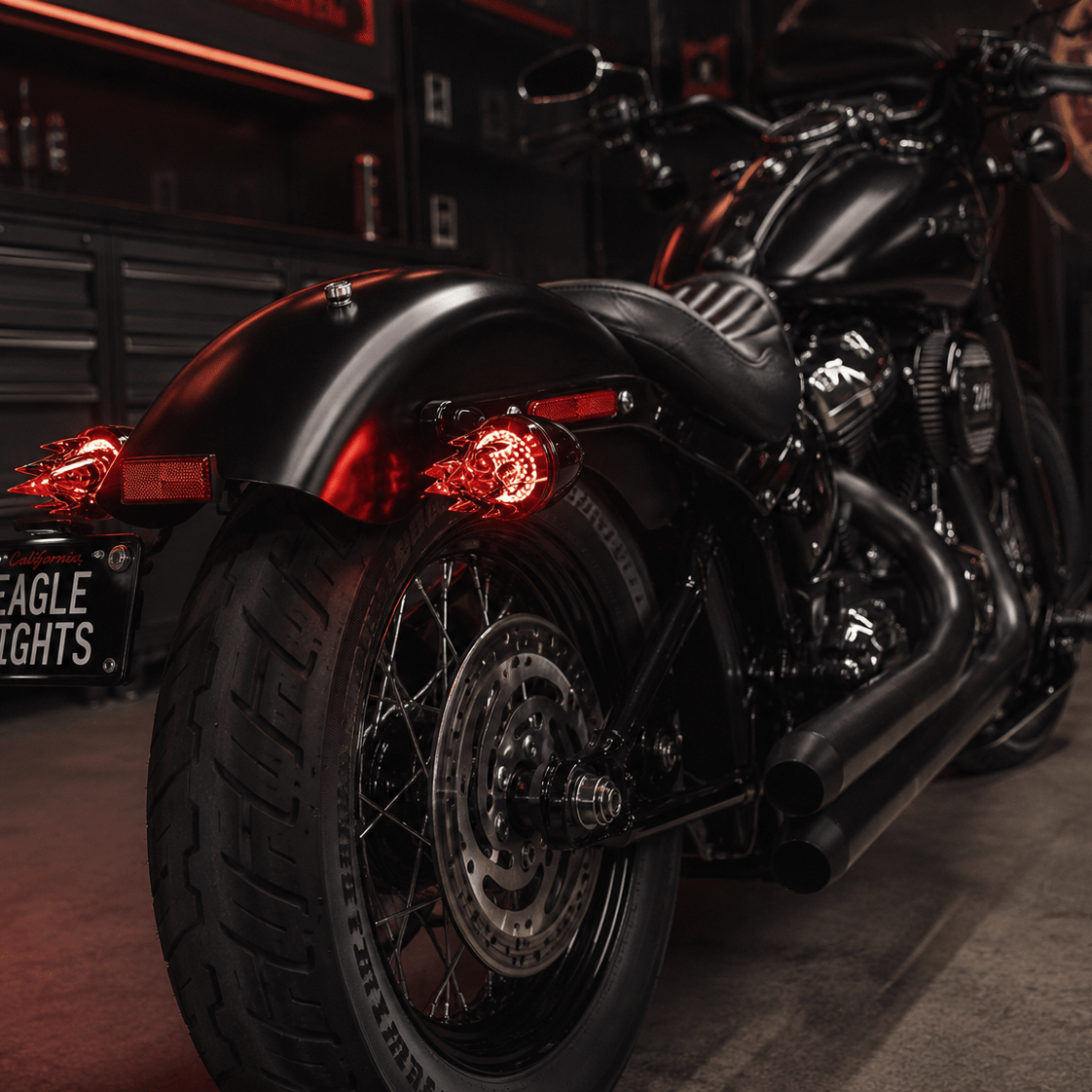 Eagle Lights INFERNO LED Flame Lens for Harley Davidson Motorcycles - Turn Signal - 1156 Base