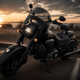 Eagle Lights Infinity Beam Series 7" Round LED Headlight for Harley-Davidson® and Indian® Motorcycles