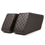 Eagle Lights Saddlebag Insert Liners with Red Stitching for 1994 - 2013 Harley Davidson OEM Saddlebags