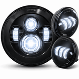Eagle Lights 7" Round LED Headlight kit for Street Glide, Electra Glide and Harley-Davidson® Models with Radios