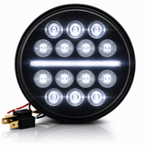Eagle Lights 5 3/4" / 5.75" Slim Line Multi LED Projection Headlight - Black - Fits All 5 3/4" Harley-Davidson® and Indian® Headlight Buckets