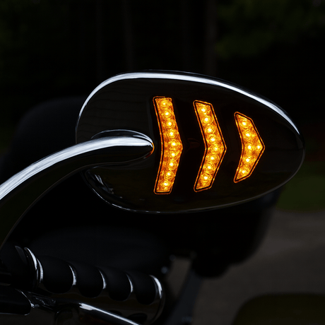 Eagle Lights SIGNALSIGHT LED Mirror with Turn Signals for Harley-Davidson® Softail, Dyna and Touring Models - Pair
