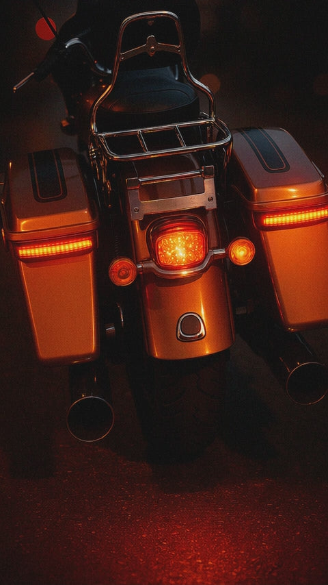 Eagle Lights HALOS Saddlebag LED Tail Lights with Turn Signals, Running Lights and Brake Lights for 2023.5 to Current Harley-Davidson® Touring and CVO Models