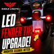 Eagle Lights LED Front and Rear Fender Tip Lights with Smoked Lenses for Harley-Davidson® Motorcycles