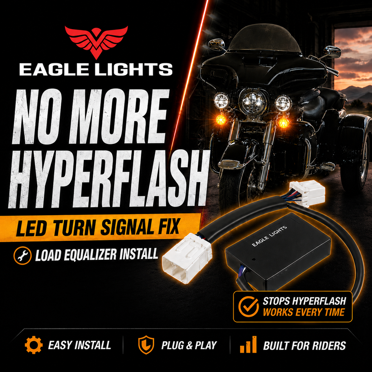 Eagle Equalizer Plug and Play Load Equalizer for Harley-Davidson® LED Turn Signals