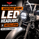 Eagle Lights Heritage Beam™ 7-Inch PAR56 H6024 Restomod LED Headlight for Motorcycles