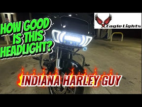 Eagle Lights LED Projection Headlight for Harley Davidson 2015 or Newer Road Glide