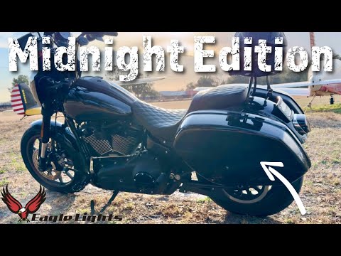 Eagle Lights Midnight Edition Saddlebags for 2022 - 2025 Street Bob - Bolt On Installation