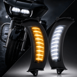 Eagle Lights Vent Insert Midnight Edition LED Running Lights and Turn Signals for Harley-Davidson® Road Glide Motorcycles