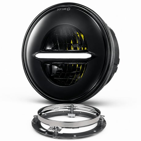 Eagle Lights Infinity Beam Series 7" Round LED Headlight for Harley-Davidson® and Indian® Motorcycles