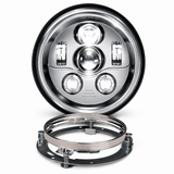 Eagle Lights 7" LED Motorcycle Headlight Kit Generation III / Chrome