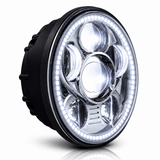 Eagle Lights 5 3/4" LED Headlight Kit with Halo Ring for Harley-Davidson® and Indian® Motorcycles - Generation III / Chrome