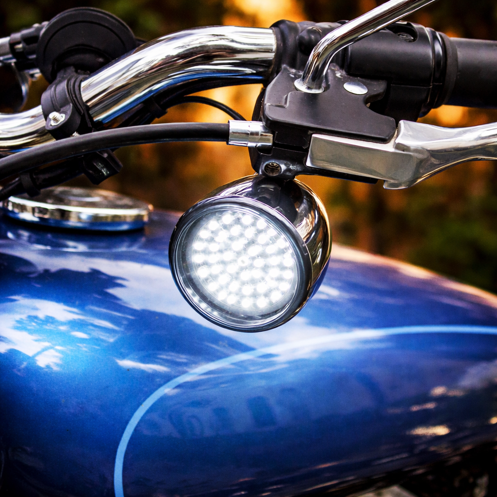 Eagle Lights Midnight Edition 2" Front LED Turn Signals for Harley-Davidson® Motorcycles