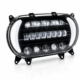 Eagle Lights LED Projection Headlight for Harley-Davidson 2015 - 2025 Road Glide Models with HALOS Vent Insert Light