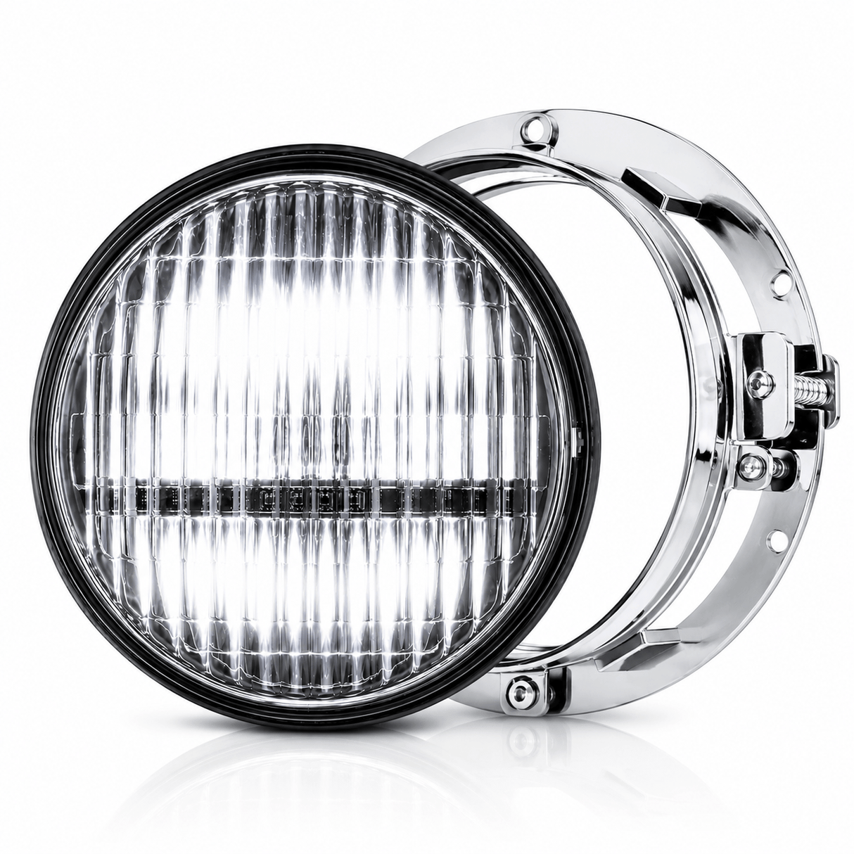Eagle Lights Heritage Beam™ 7-Inch PAR56 H6024 Restomod LED Headlight for Motorcycles