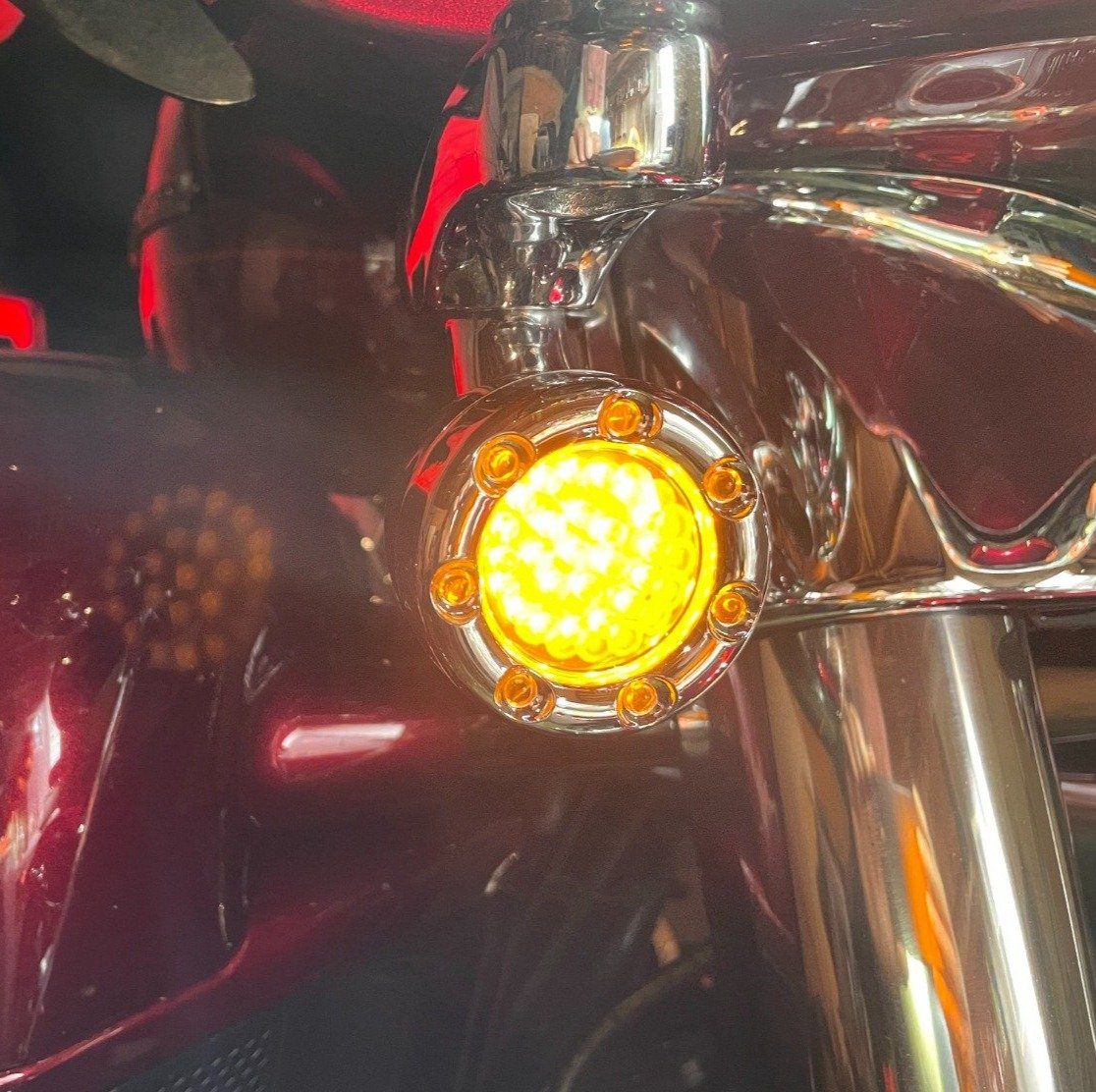 Harley front LED turn signals