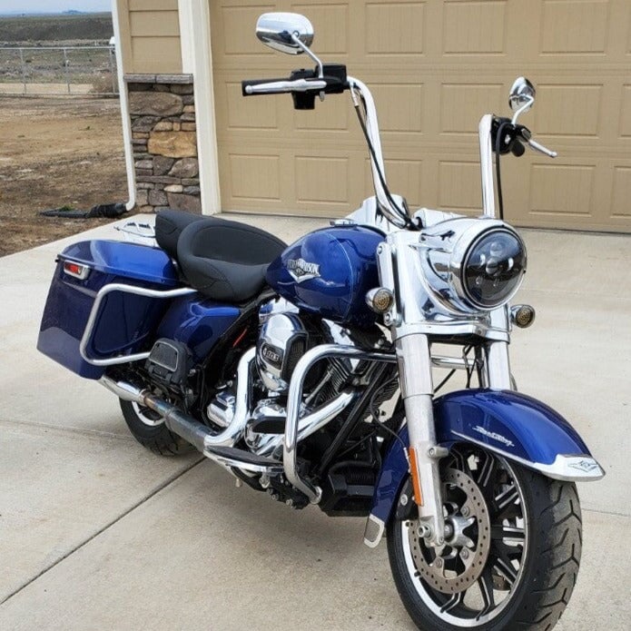 Eagle Lights 7" LED Headlight Kit for Harley-Davidson® and Indian® Motorcycles - Generation III / Black