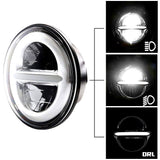 7” LED Headlight And Passing Lights - Eagle Lights Infinity Beam Series 7" Round LED Headlight With LED Passing Lights